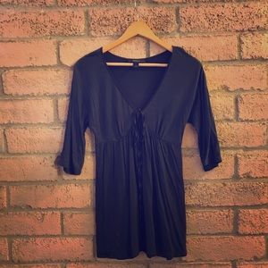 Express Black V-neck Top